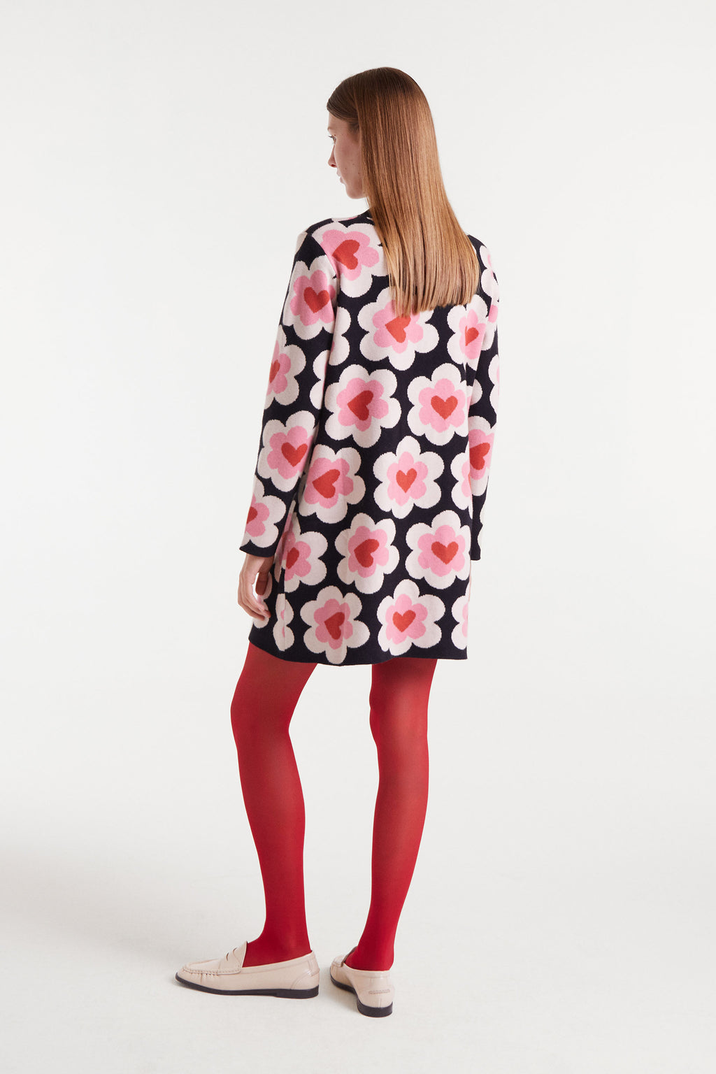 Short Jacquard Knit Dress