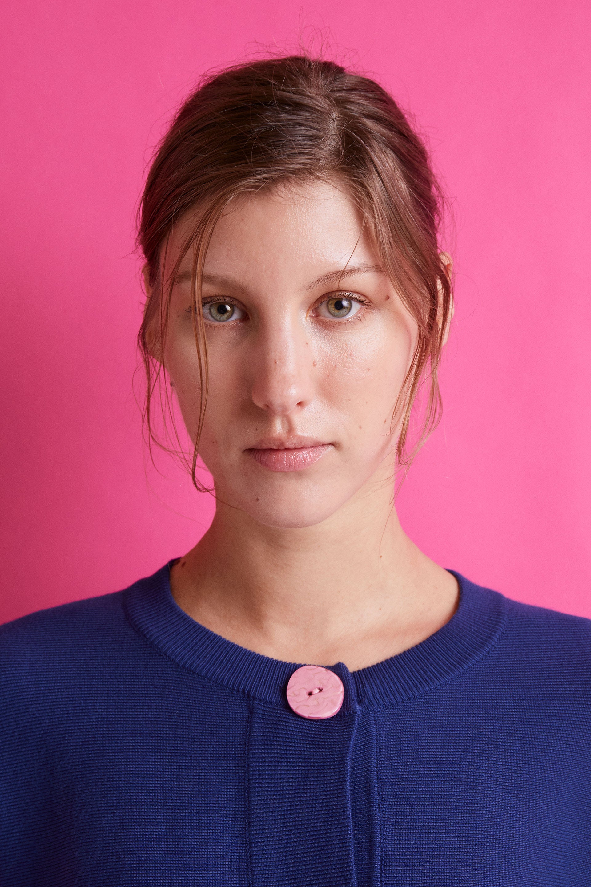 Pink Buttons Cardigan