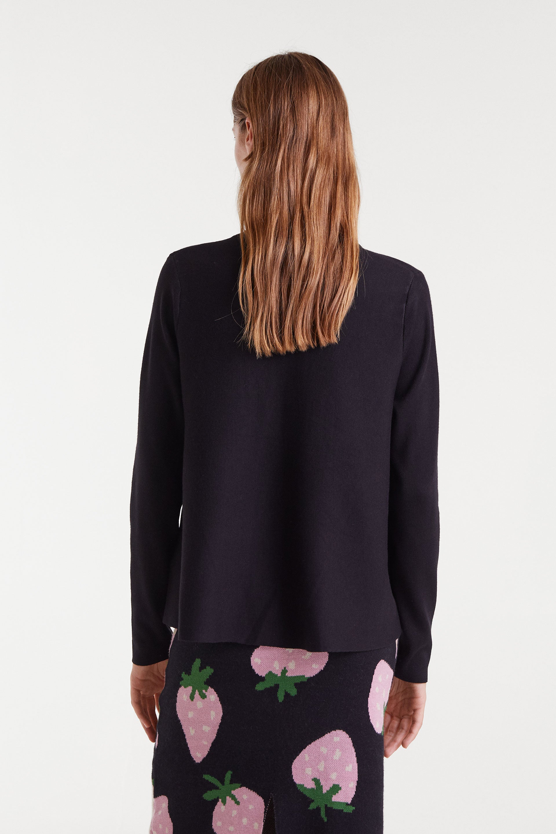 Black Buttoned Jumper