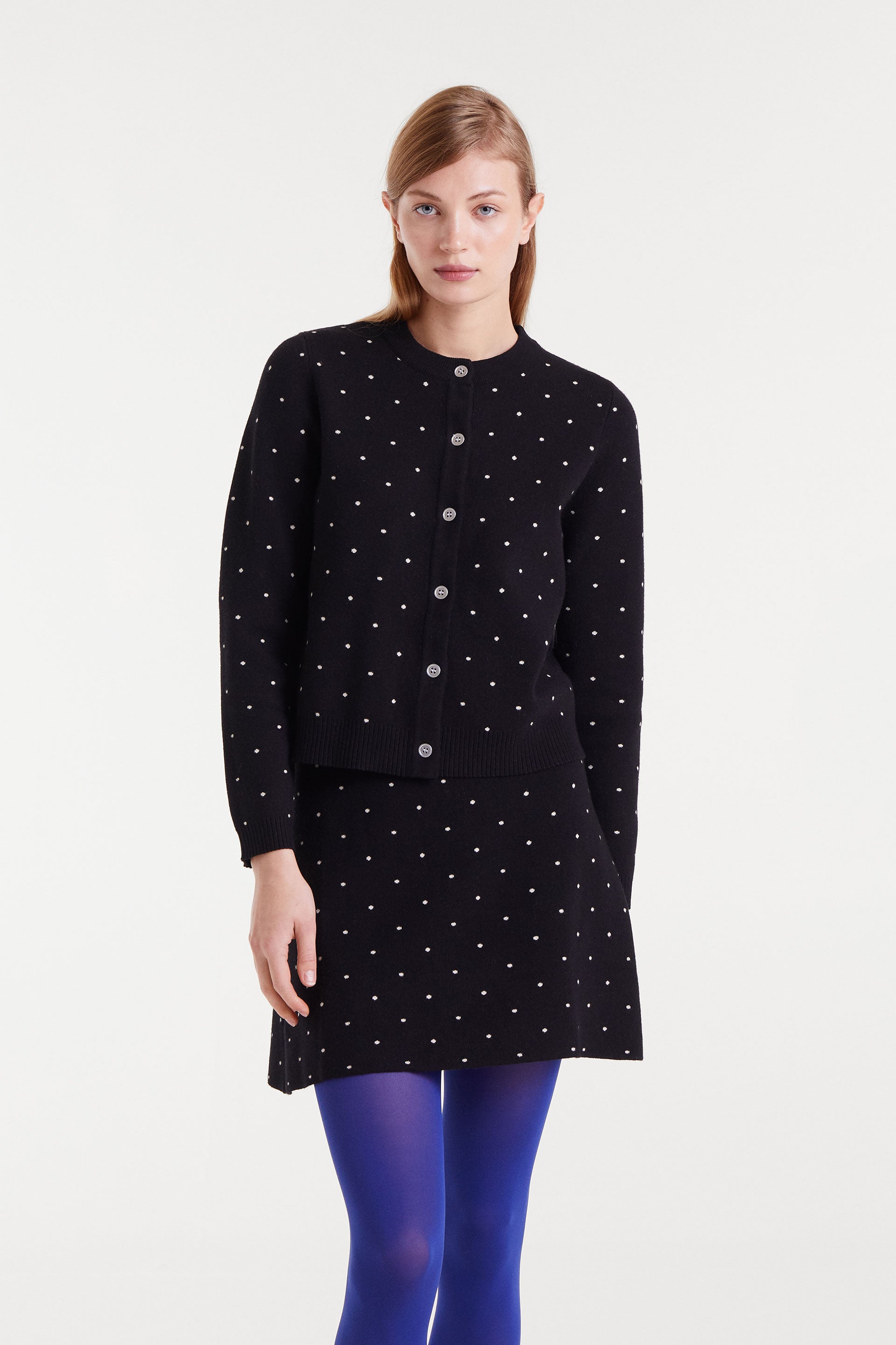 Polka Dots Buttoned Jumper