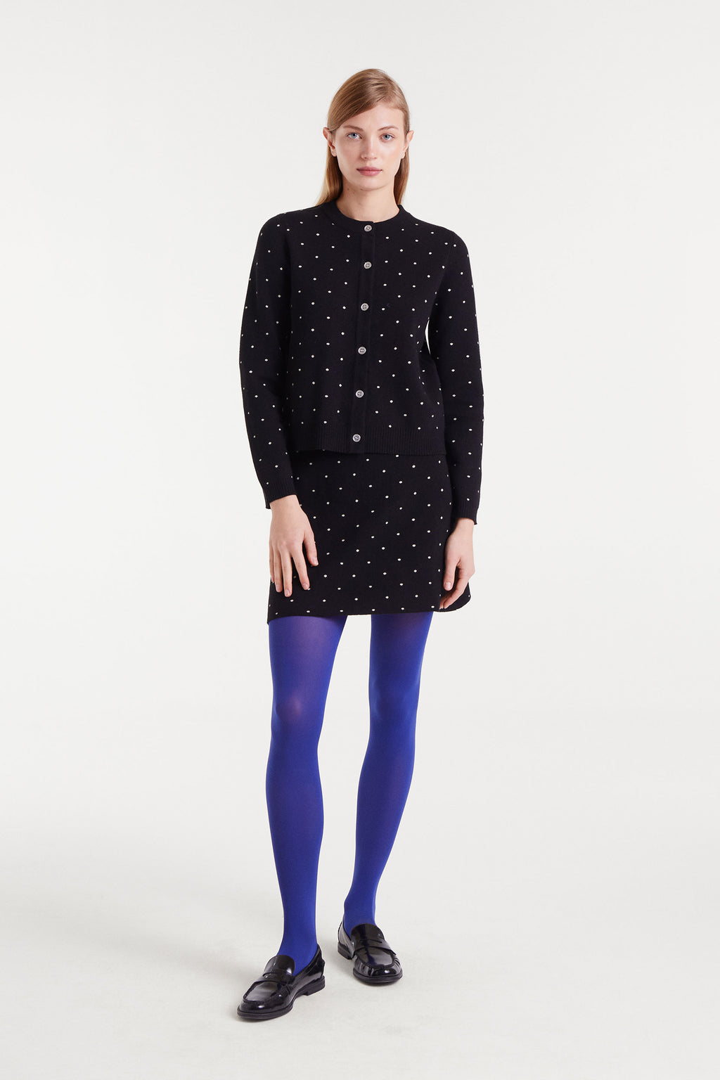 Polka Dots Buttoned Jumper