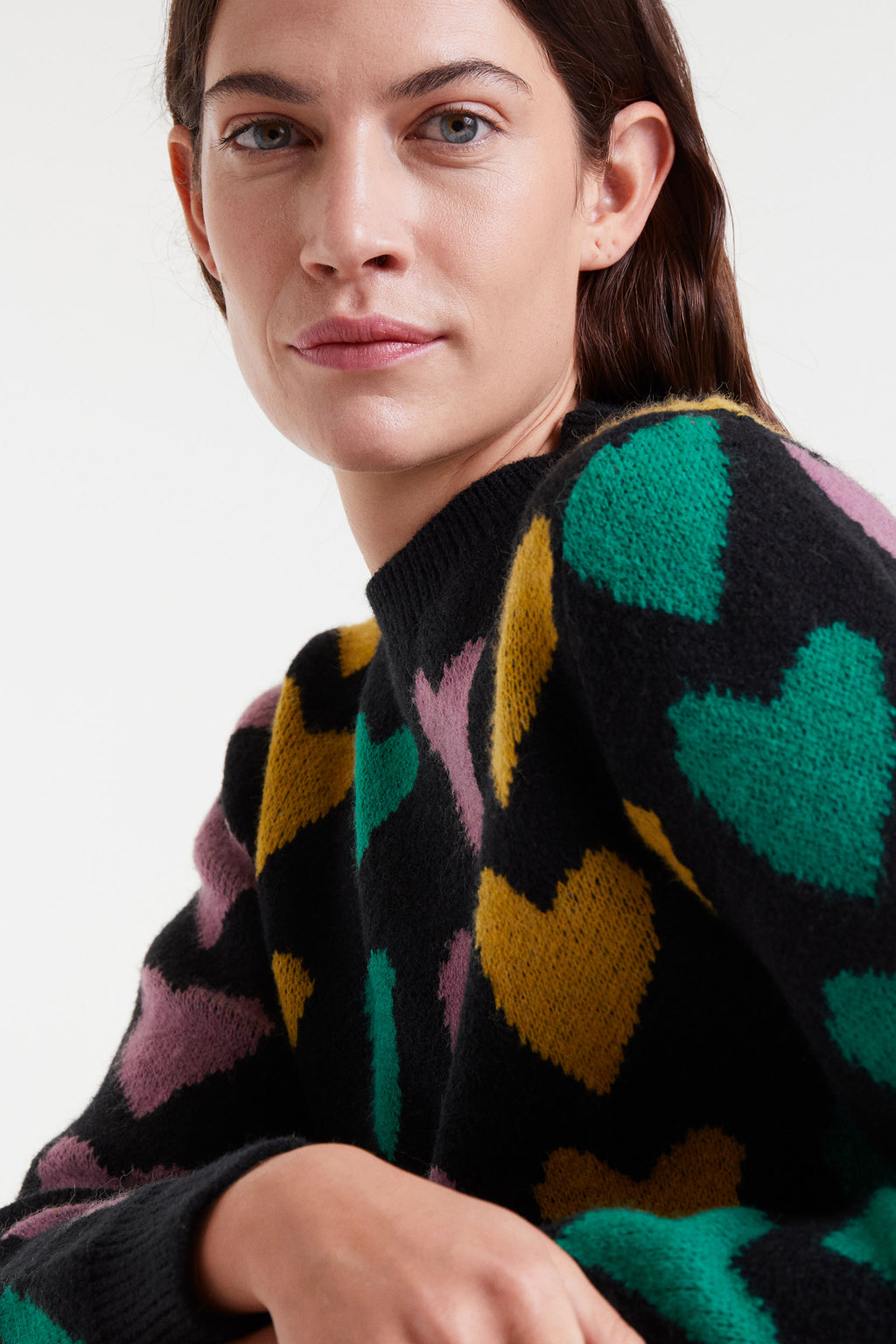 Heart Patern Sweater