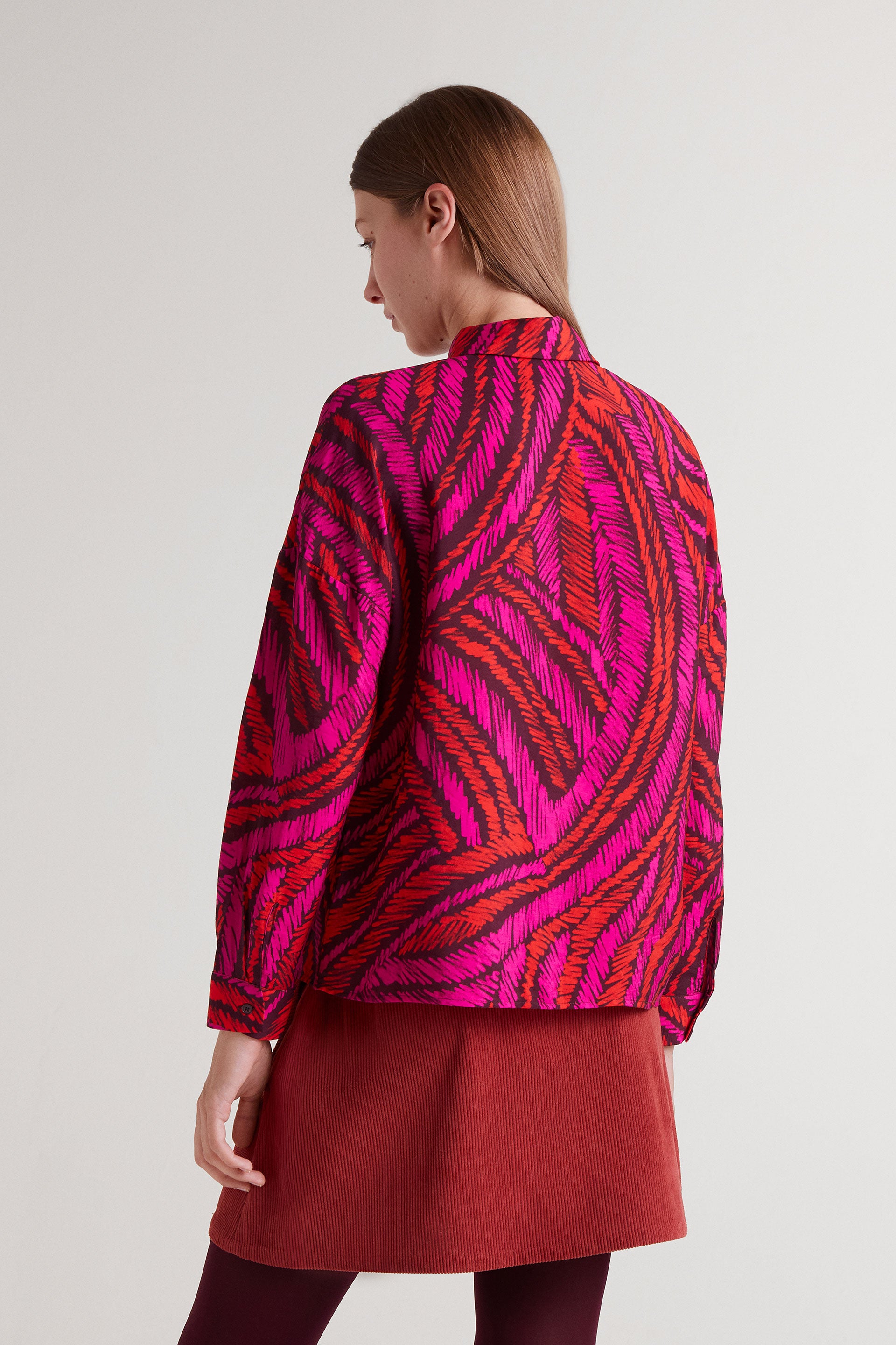 Abstrac Fedora print shirt