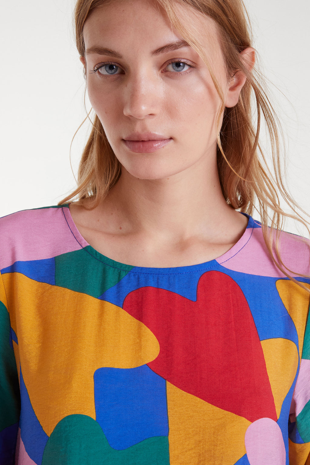 Heart Pattern Mini Dress