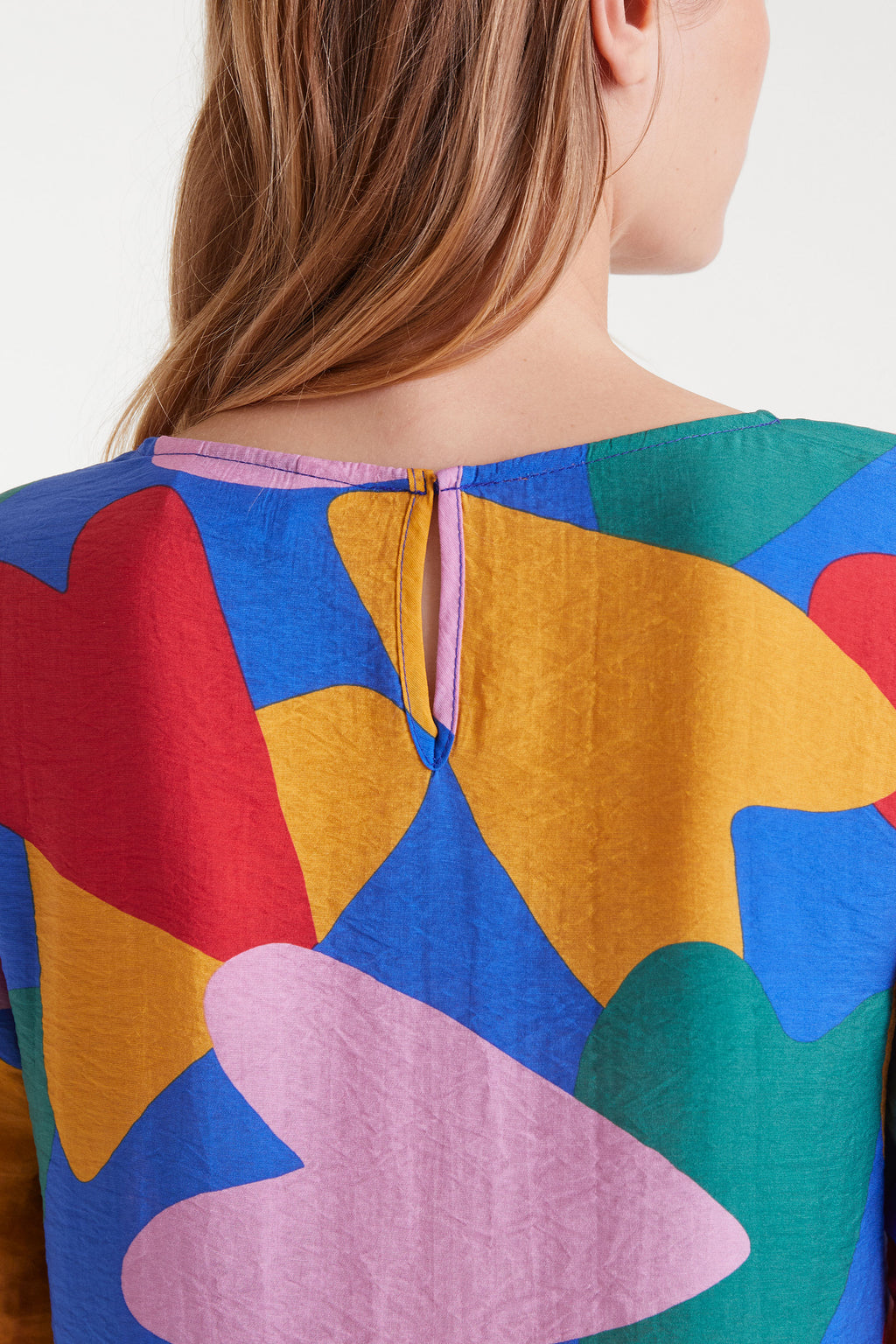 Heart Pattern Mini Dress