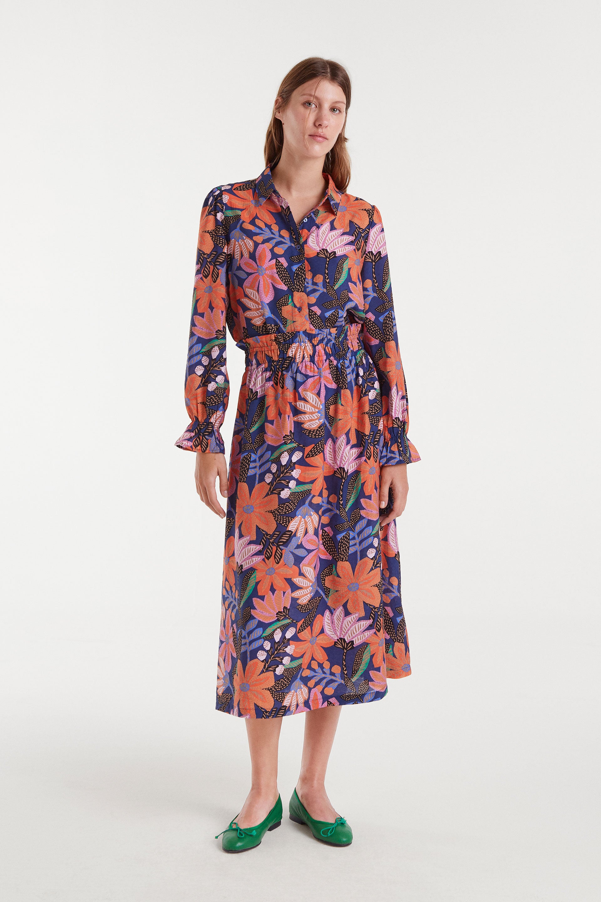 Floral Print Long Sleeve Shirt