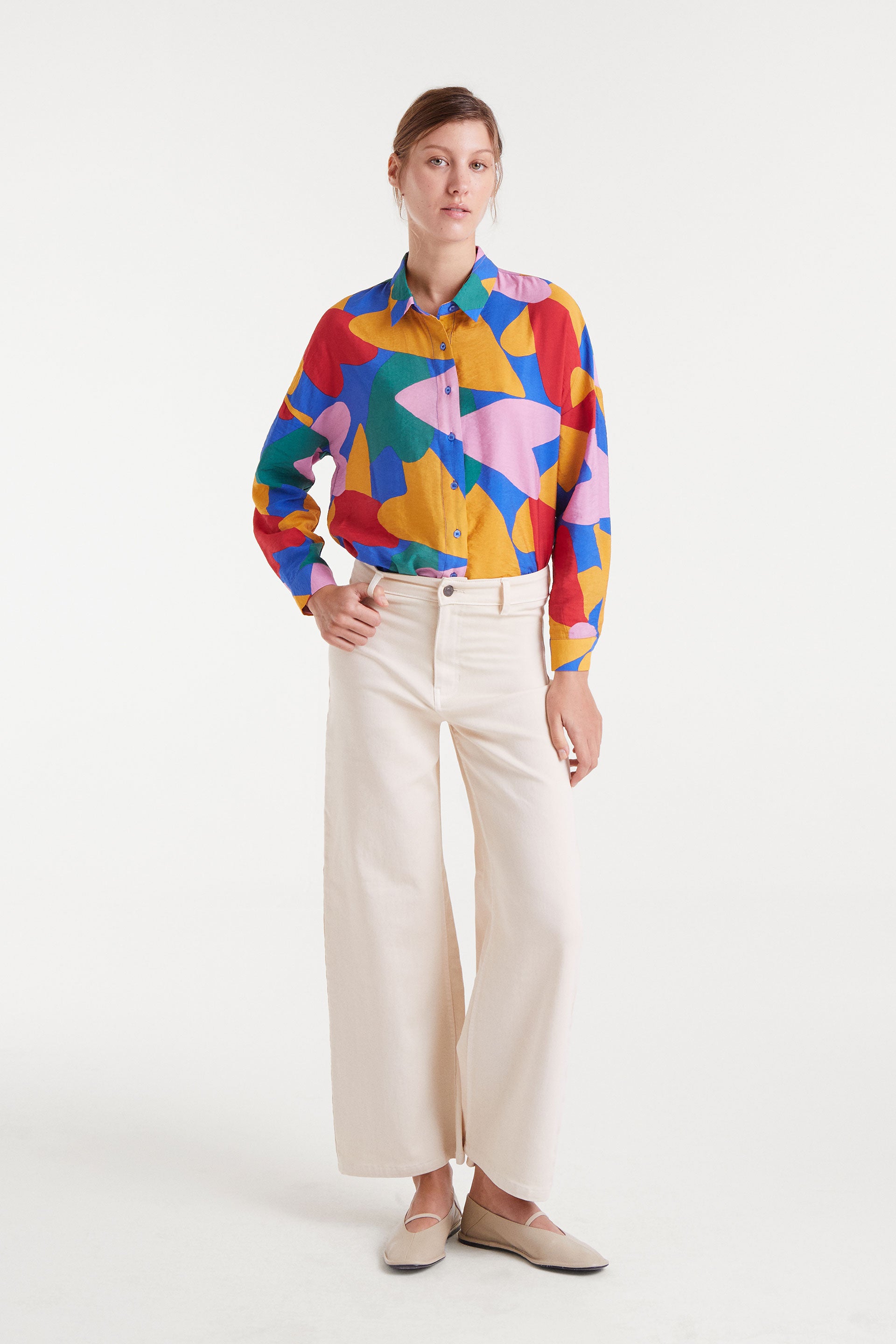 Heart Pattern Long Sleeve Shirt