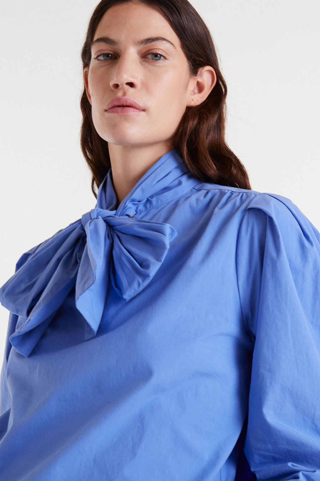 Sky Blue Bow Shirt