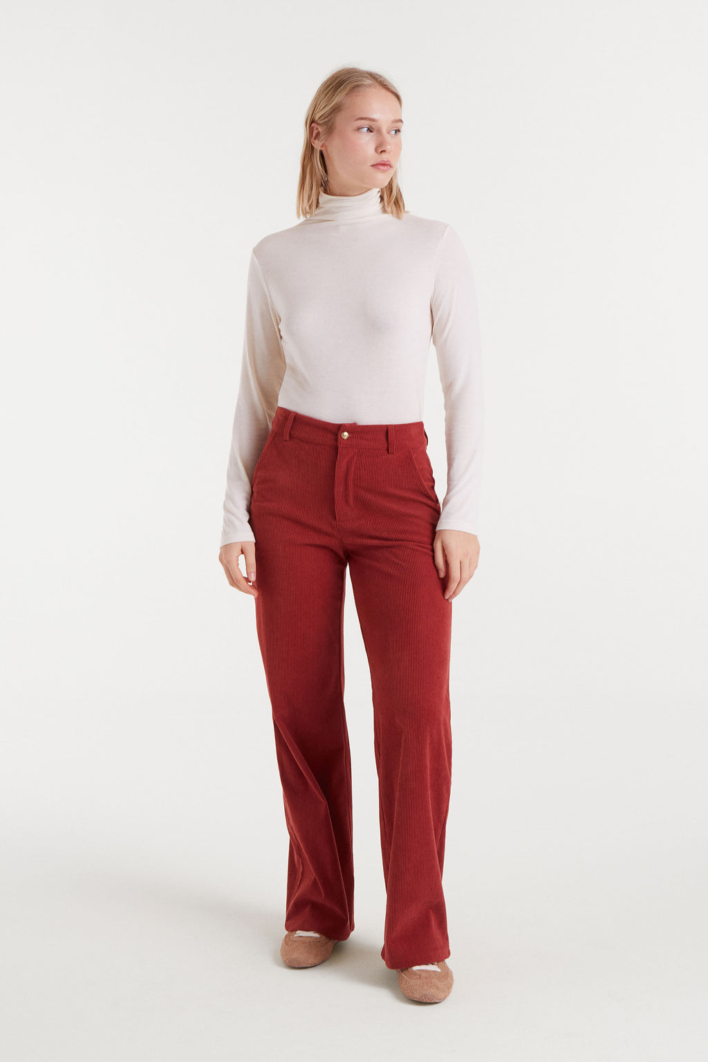 Rusted Red Corduroy Pants