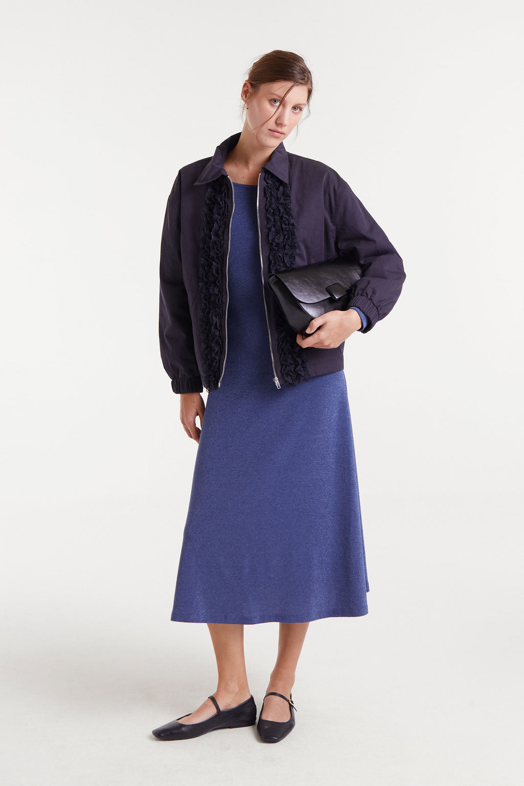 Midnight Blue Midi Dress