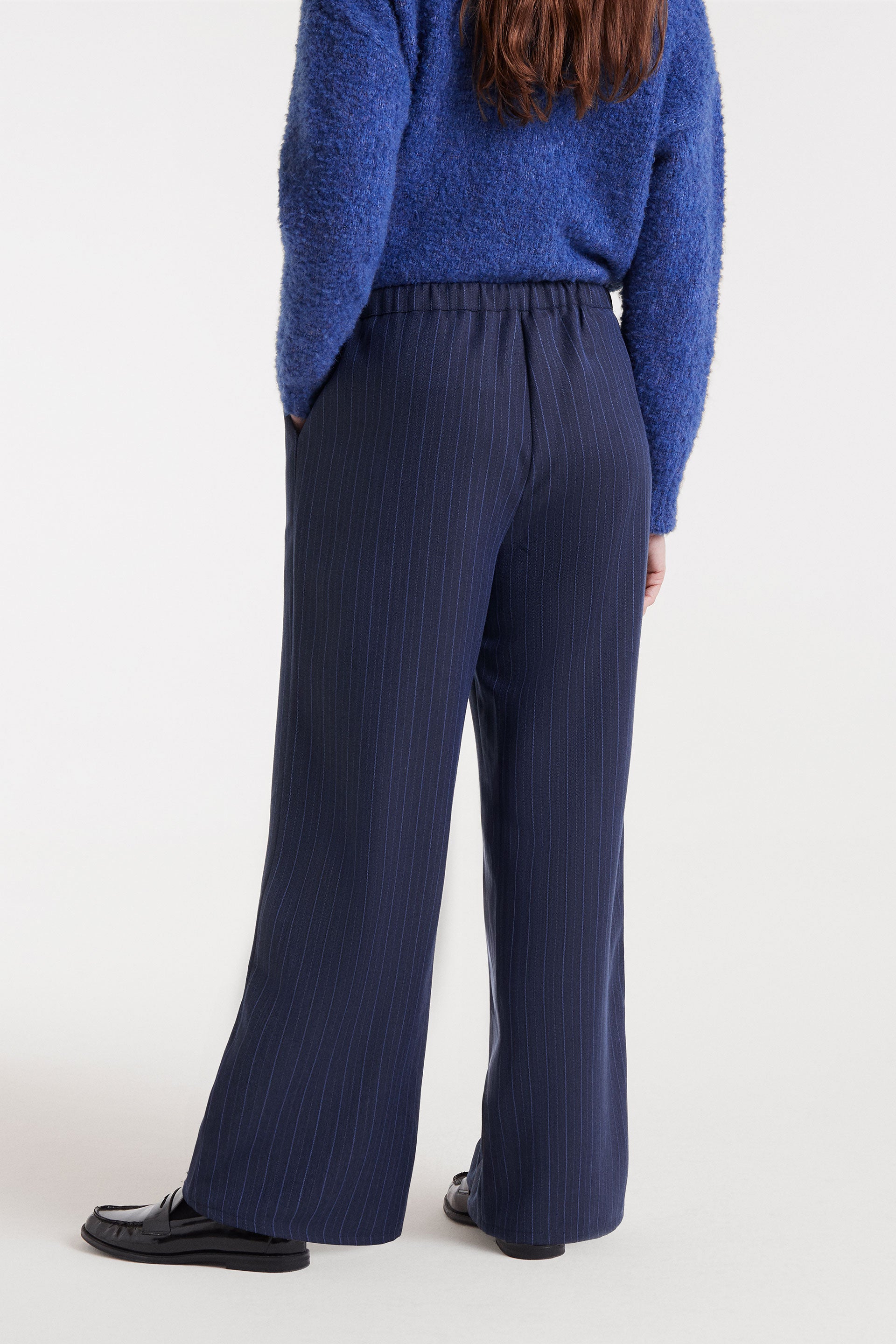 Stripes Navy Blue Pants