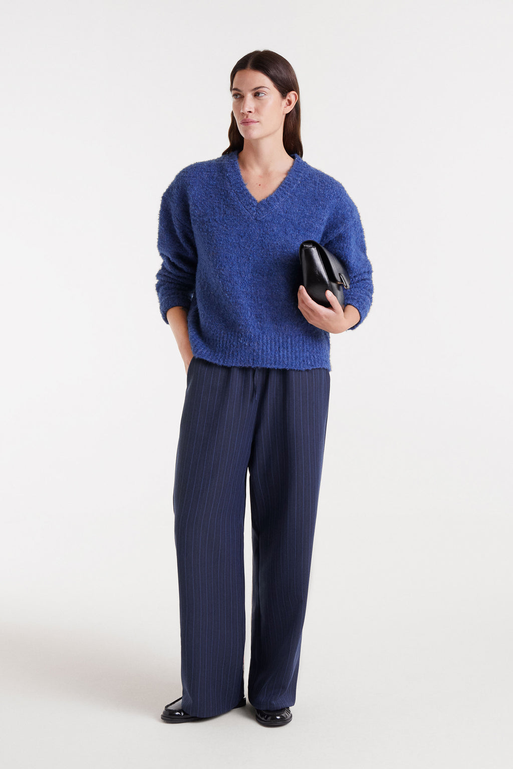 Stripes Navy Blue Pants