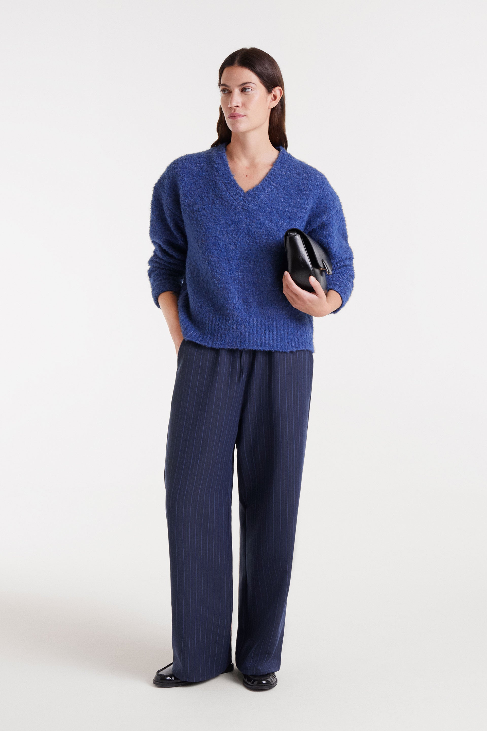 Stripes Navy Blue Pants