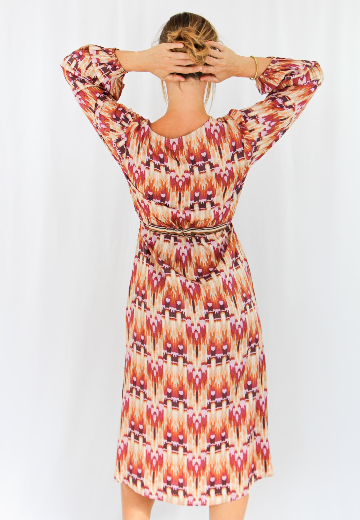 NKN Mosaic Autmun Print Midi