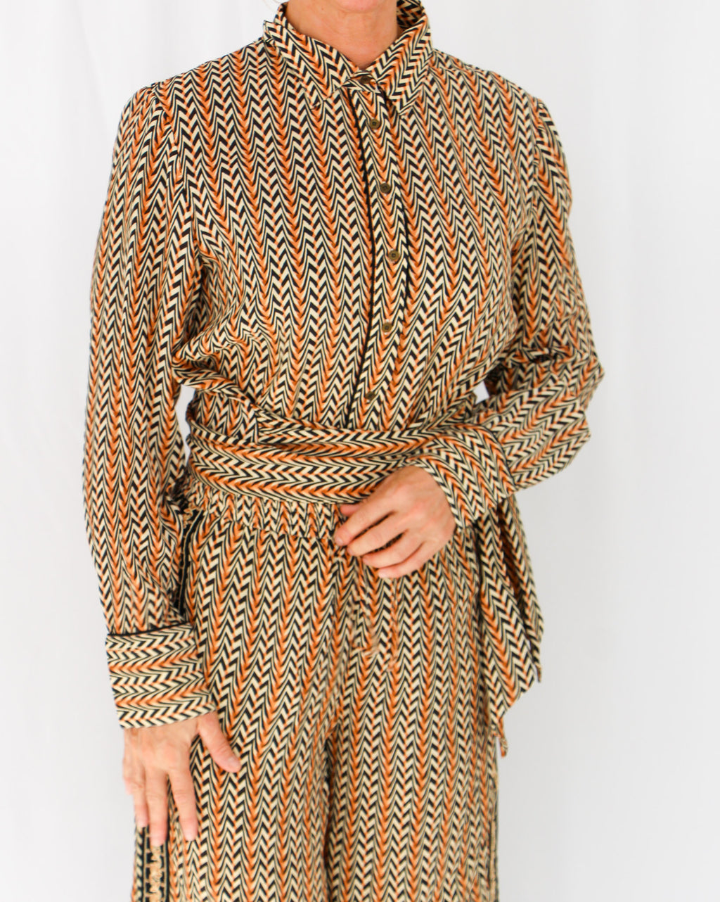 NKN Chevron Print Blouse