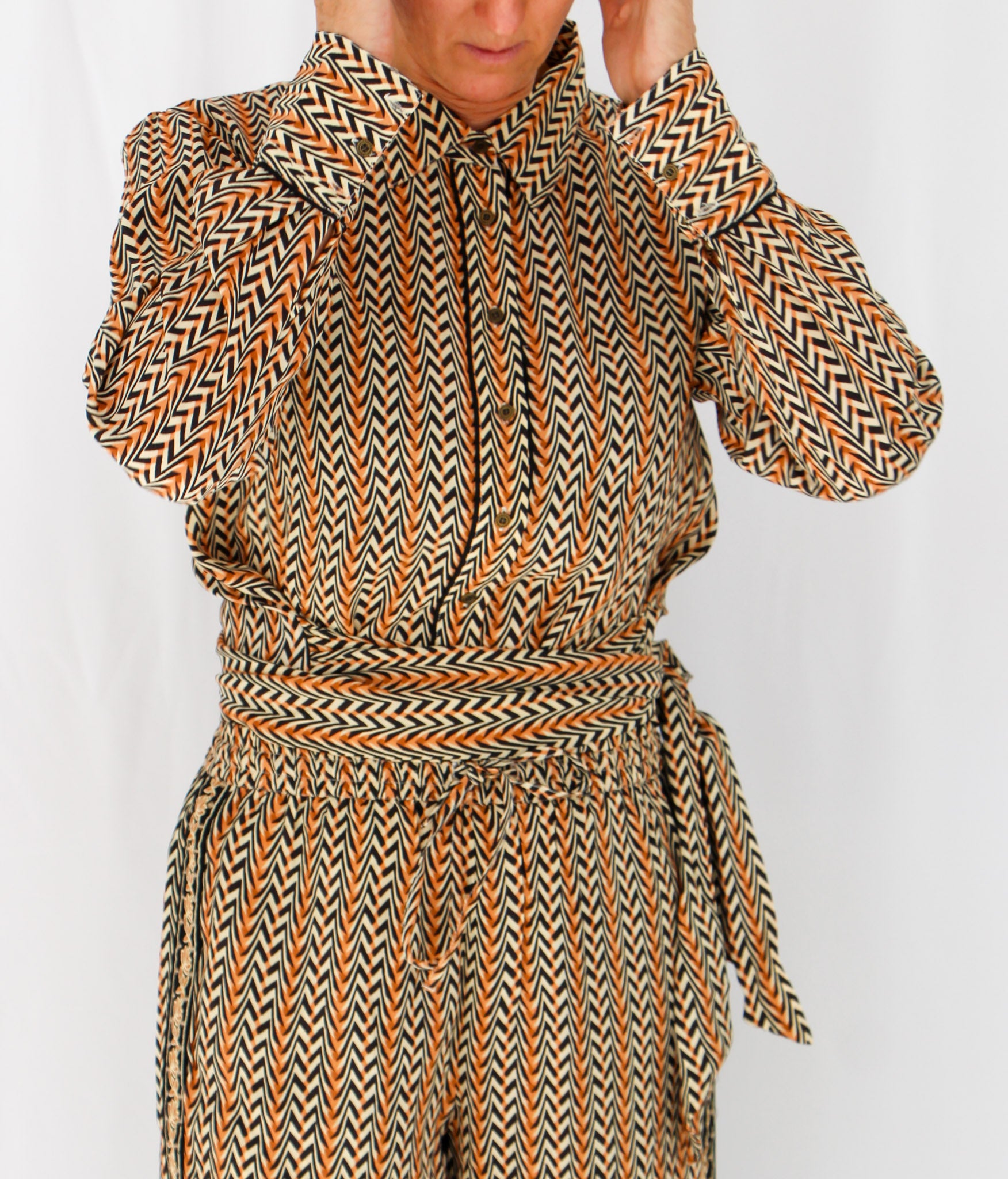 NKN Chevron Print Blouse