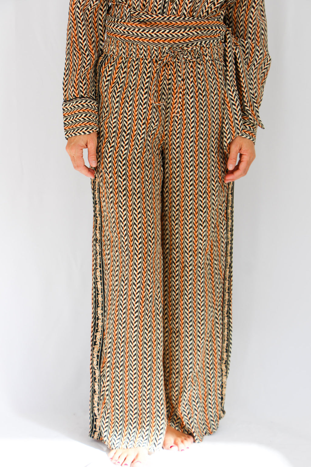 NKN Chevron Print Trousers