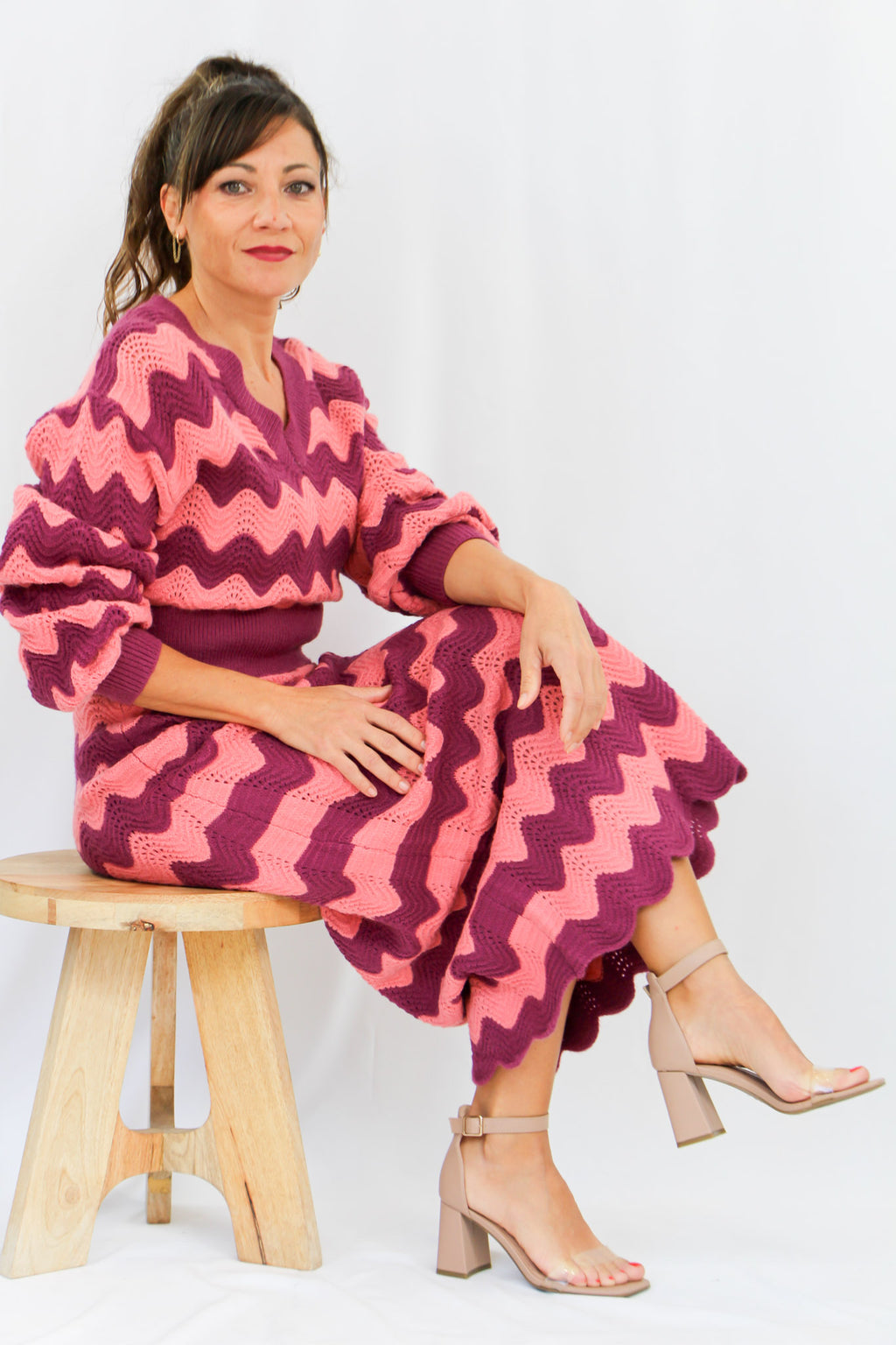 Pink & Plum Knitted Sweater