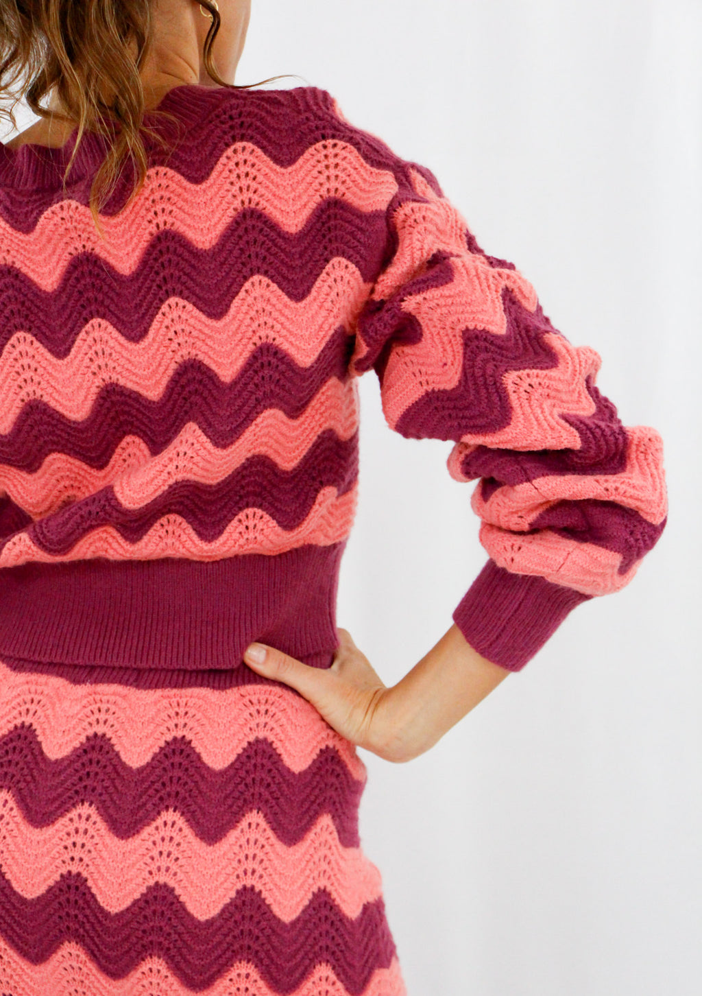 Pink & Plum Knitted Sweater