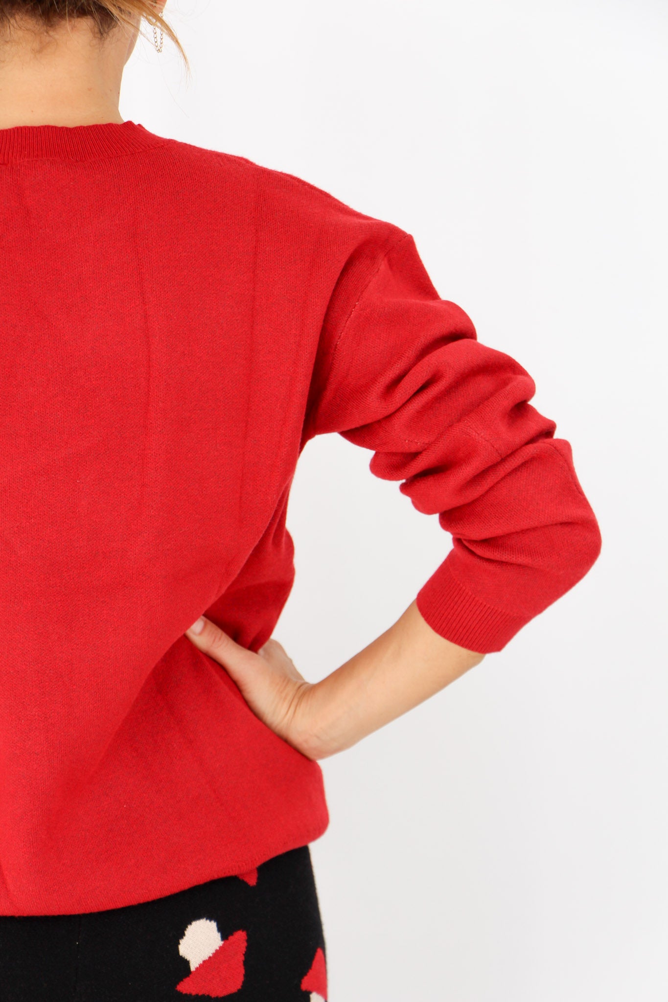 Red Jumper with Mushroom