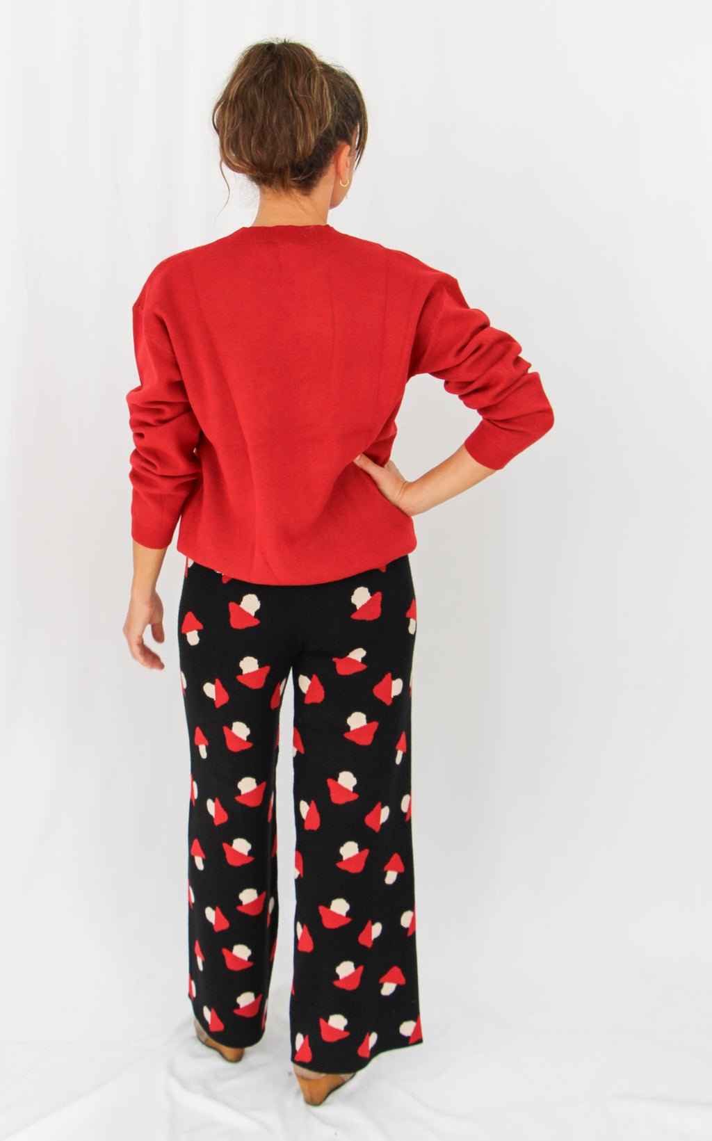 Red Jumper with Mushroom