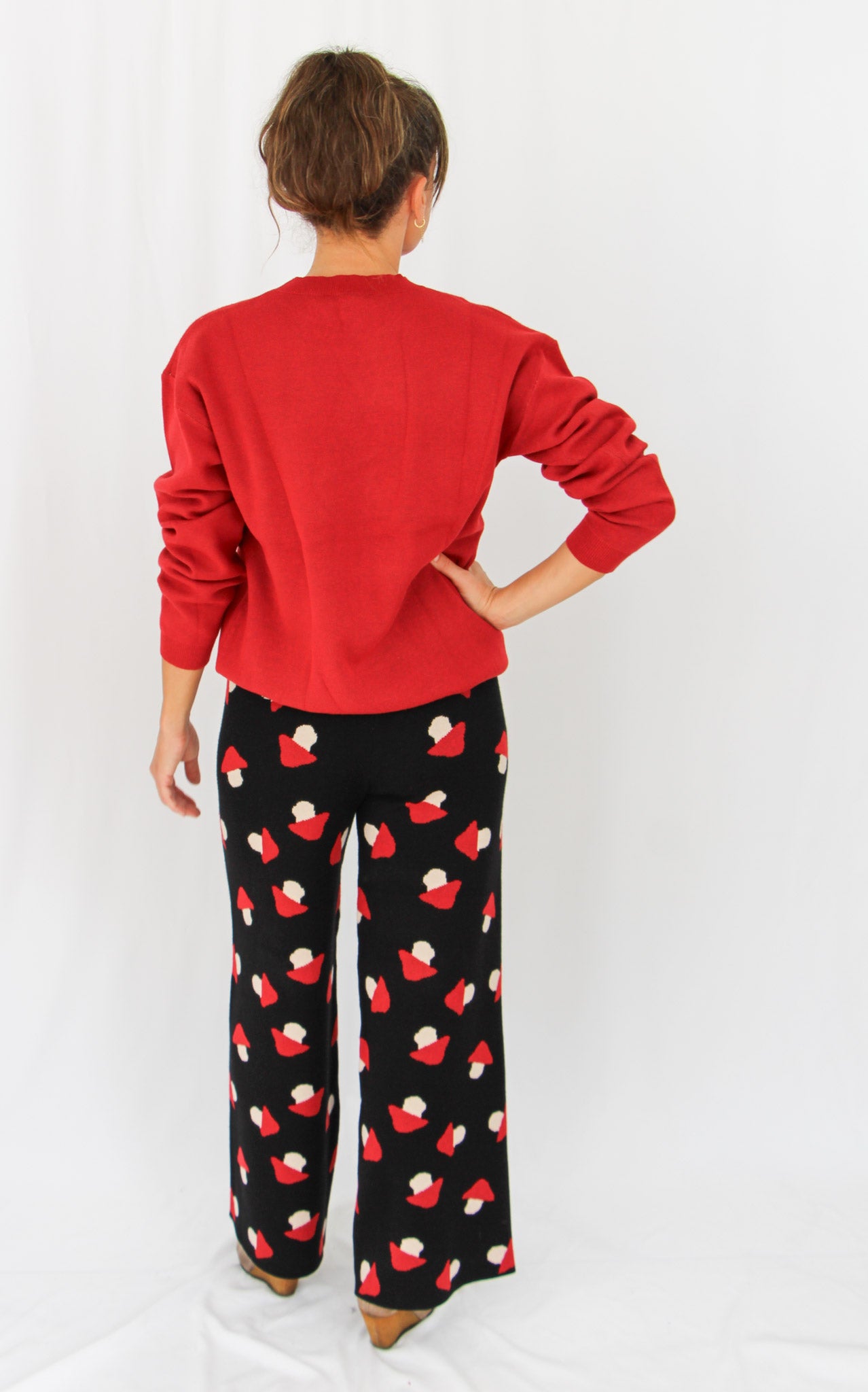 Red Jumper with Mushroom