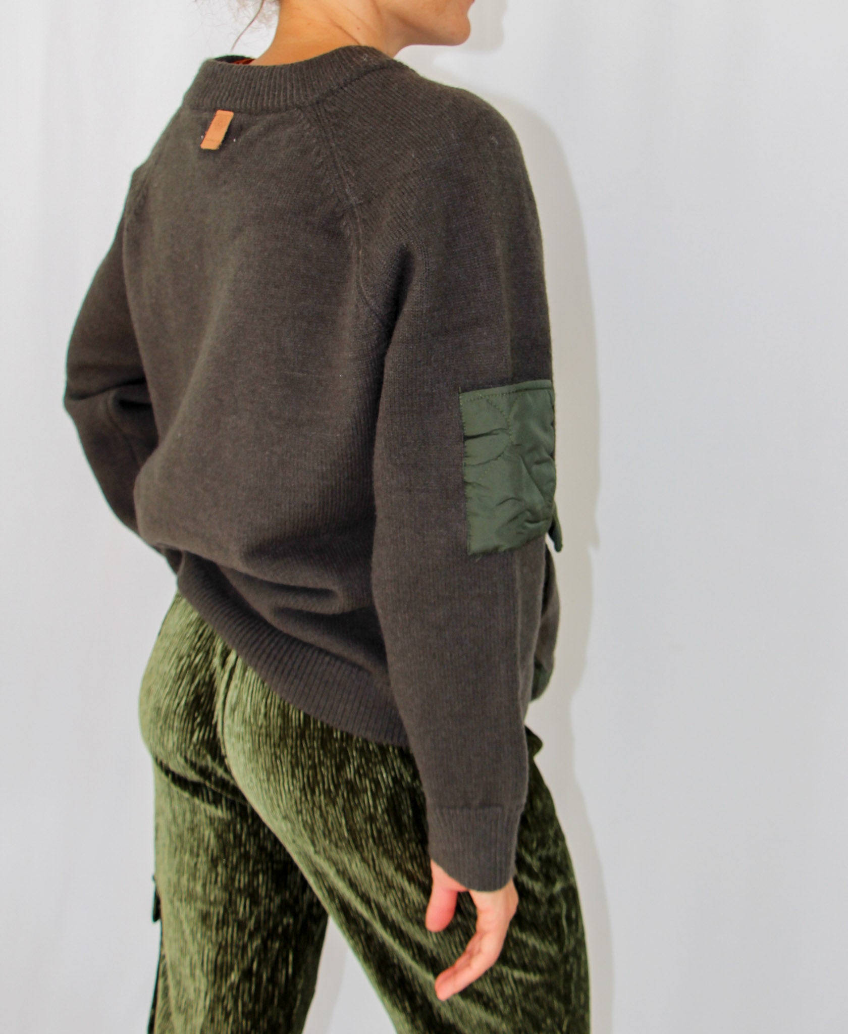 NKN Bottle Green Velvet Pants